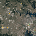 Satellite map of Sydney showing locations marked as planned or under construction.