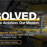 Dematic promotional banner for CeMAT SEA 2024 at Singapore Expo, May 15-17.