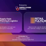 Event banner for 2022 Supply Chain Planning and Retail Fulfilment summits in Sydney.
