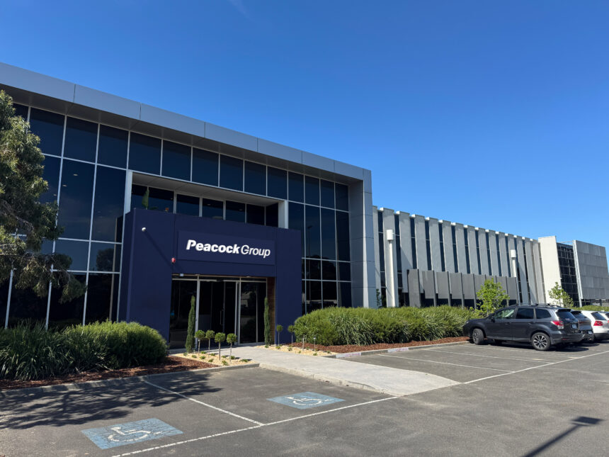 Peacock Group's new 8,000 sqm Dandenong South purpose-built facility set to bring Peacock Bros. and insignia together.