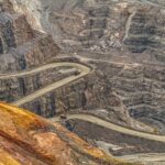 Mining site from birds eye view.